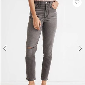 Madewell Perfect Vintage Fit Jeans, Connell Wash, Ripped Edition, Sz 29 (fit)